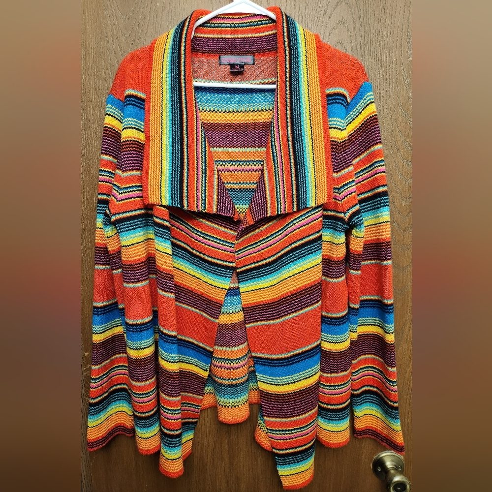 Rock & Roll Cowgirl Multicolor Striped Cardigan
